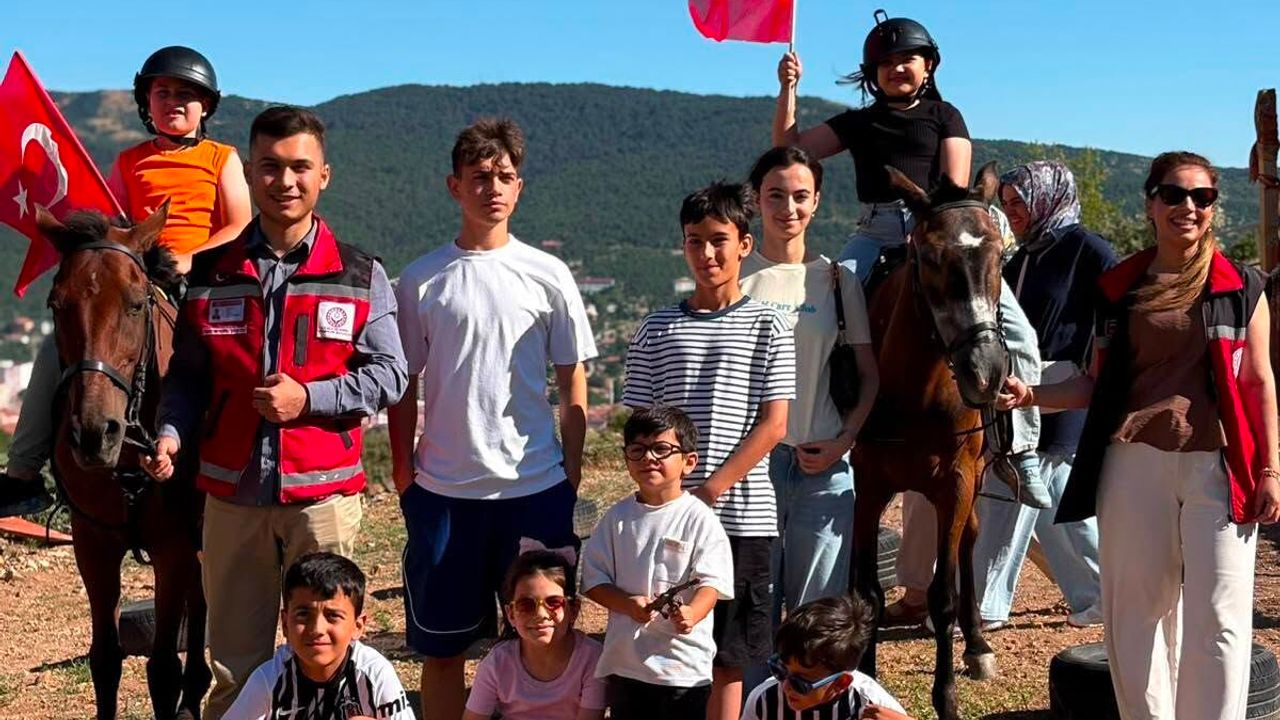 Yozgat'ta şehit ve gazi çocukları binicilik etkinliğinde buluştu