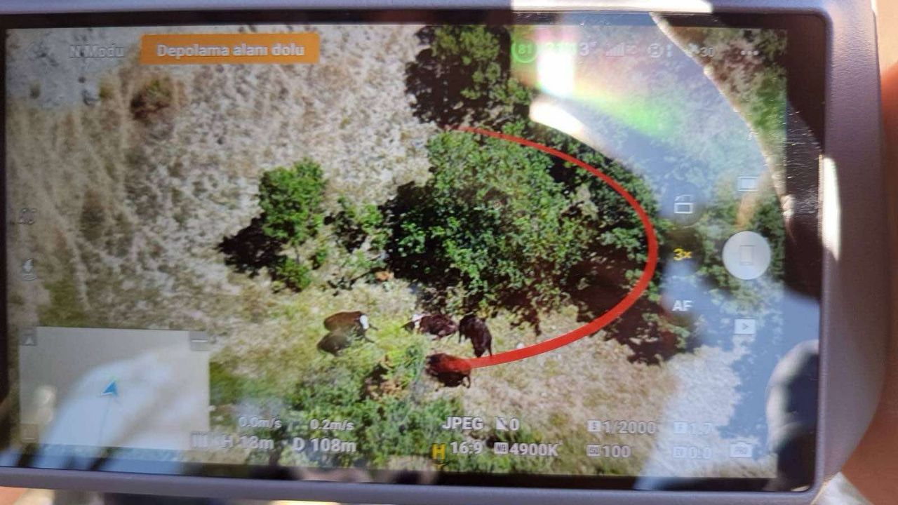 Akdağmadeni’nde dron destekli arama