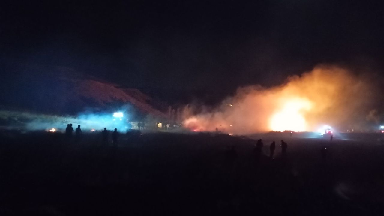 Yozgat’ta hububat yangını: 100 dönüm ekili alan zarar gördü