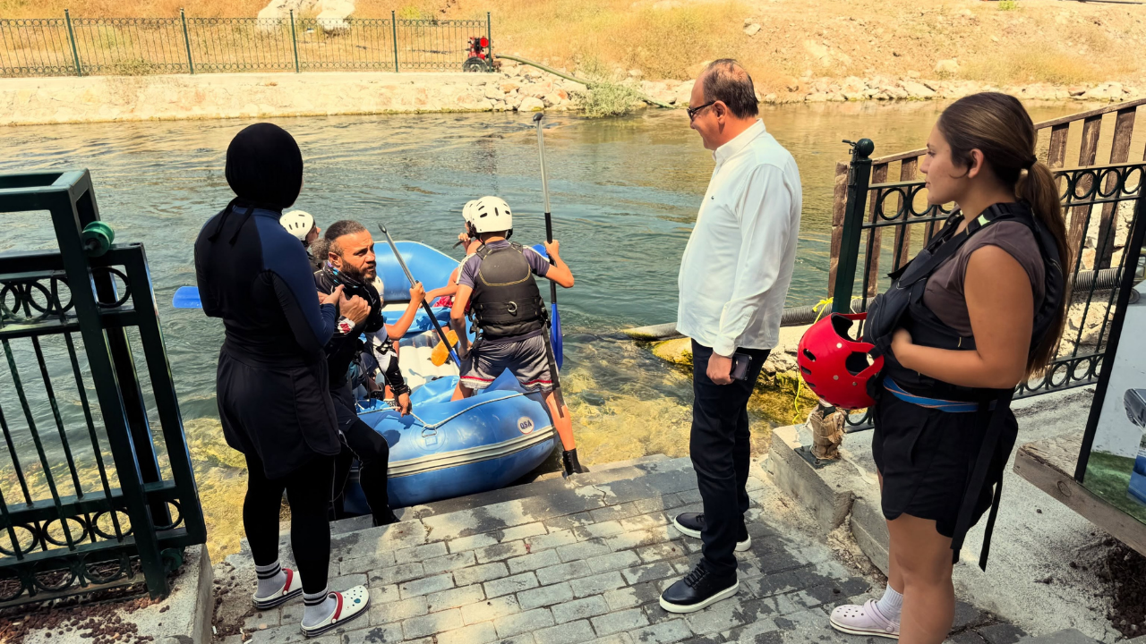 Yozgat'ta Çekerek rafting takımına moral ziyareti