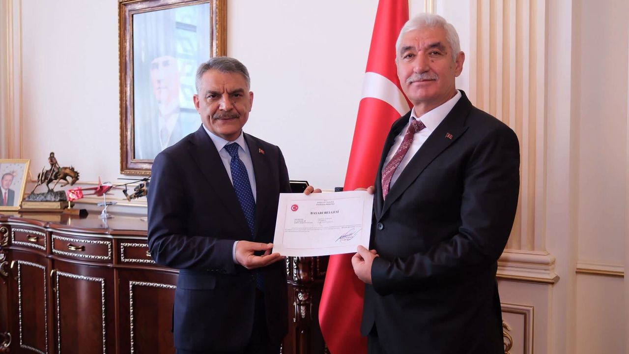 AFAD Yozgat İl Müdürü Abdülkadir Karakoç'tan Özkan'a veda ziyareti