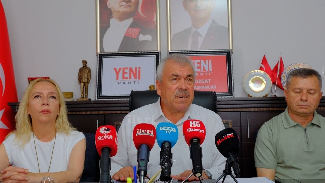 Yeni Parti Yozgat teşkilatından ilk açıklama geldi