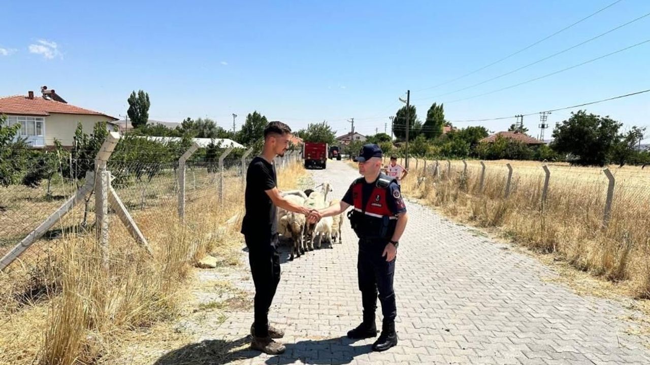 Yozgat’ta çiftçinin yardımına jandarma koştu
