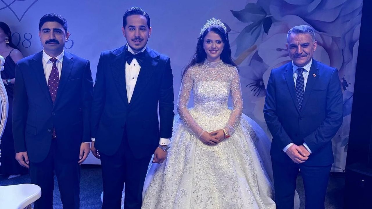 Vali Özkan, Enes ve Zehra çiftinin mutluluğuna ortak oldu