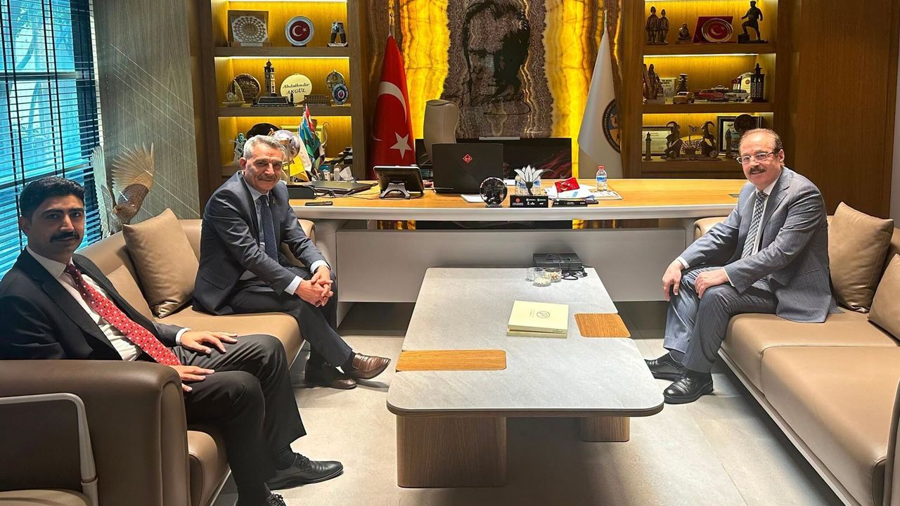 Vali Özkan ve Başsavcı Aydoğan'dan TESKOMB Genel Başkanı Akgül'e ziyaret
