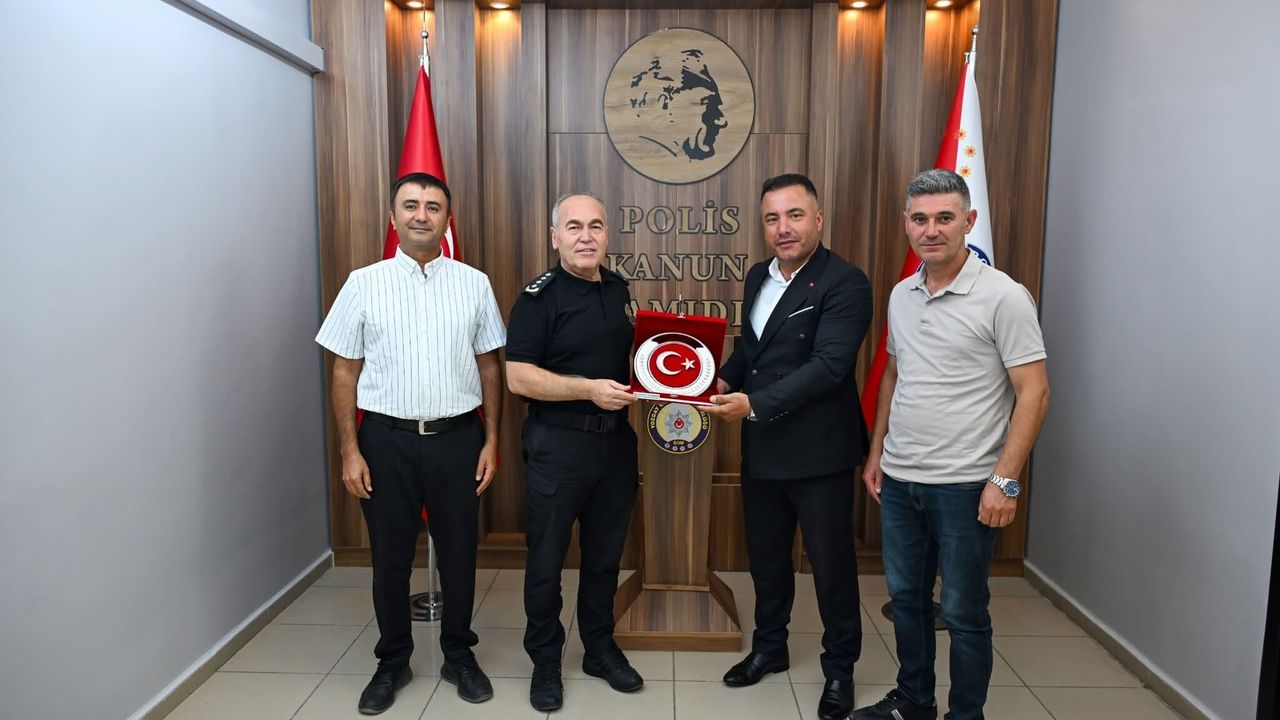 Güvenlik İş Sendikası Yozgat İl Başkanı'ndan Yozgat İl Emniyet Müdürü Pekin’e hayırlı olsun ziyareti