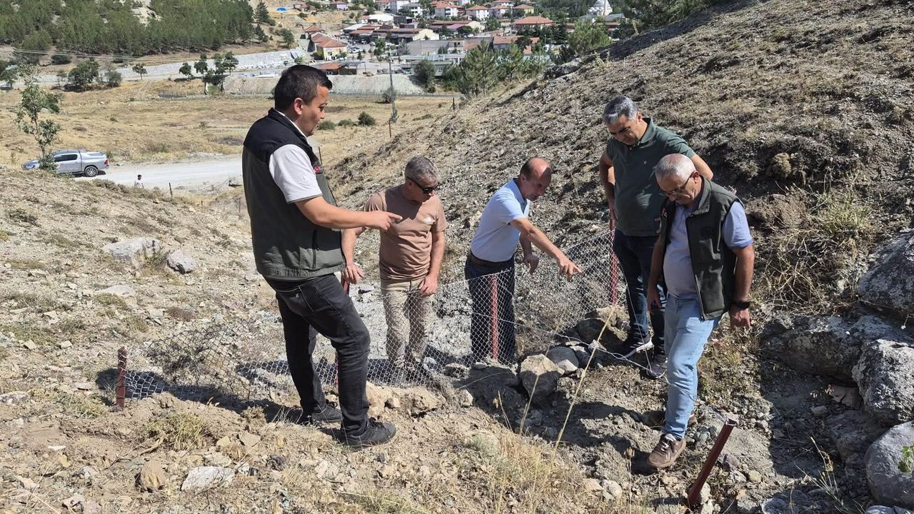 Kadışehri’nde sel ve erozyona karşı çalışma