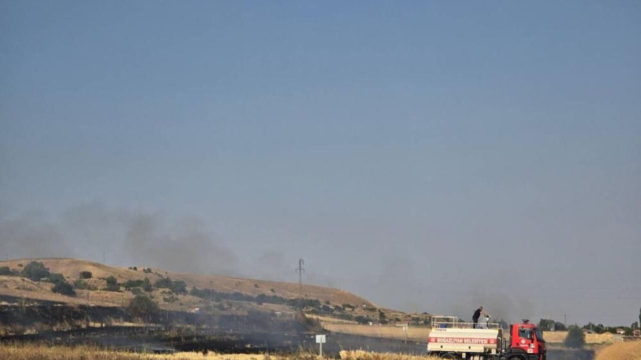 Yozgat’ta anız yangını çıkaran kişiye cezai işlem uygulandı