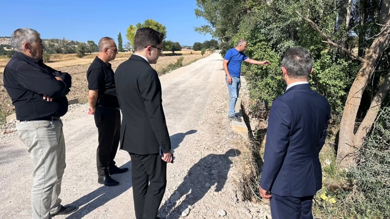 Çayıralan’da yol çalışmalarına yerinde inceleme