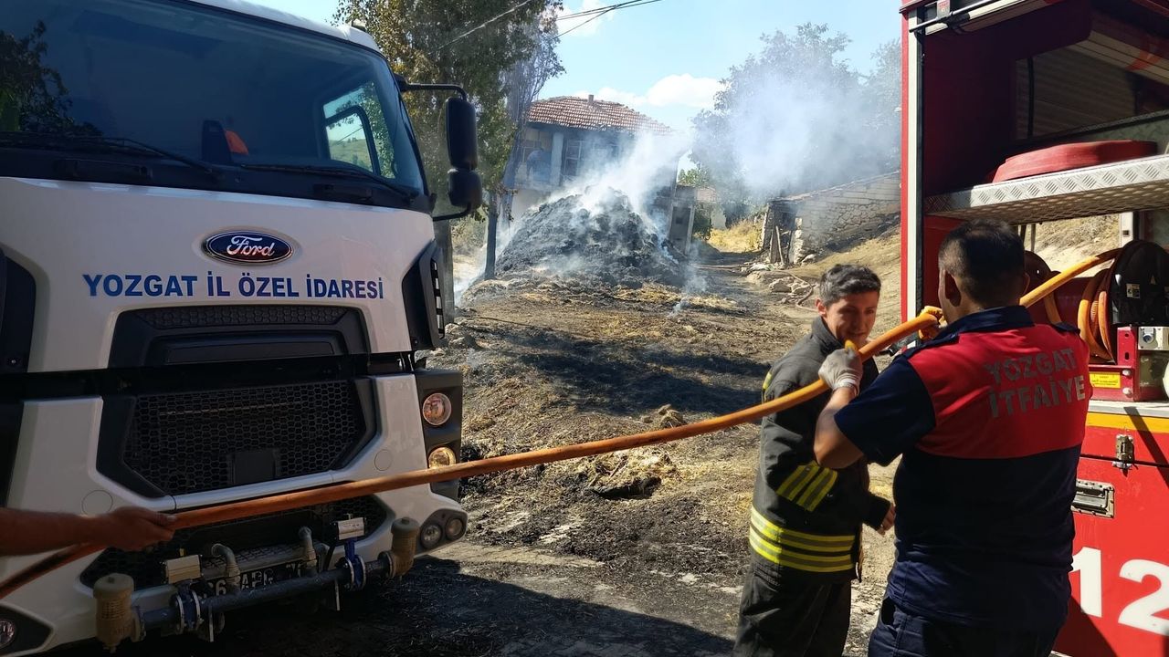 Yozgat'ta yangın büyümeden söndürüldü