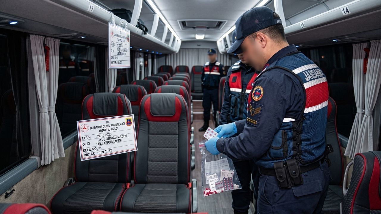 İzmir’den Yozgat’a geliyordu: Otobüste uyuşturucuyla yakalandı