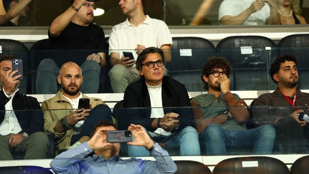 Montella, kritik karşılaşmayı tribünden takip etti