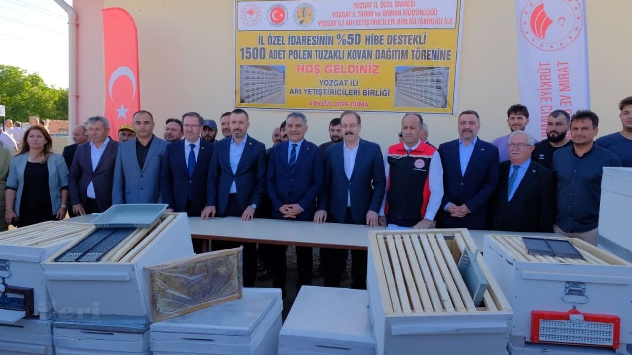 Yozgat’ta arıcılara 1500 polen tuzaklı kovan desteği