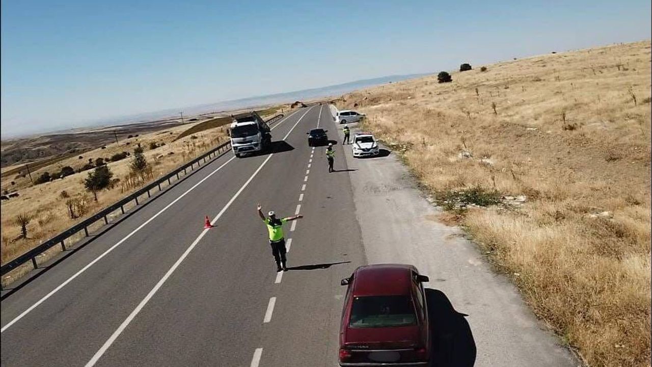 Yozgat'ta 68 araç kontrol edildi