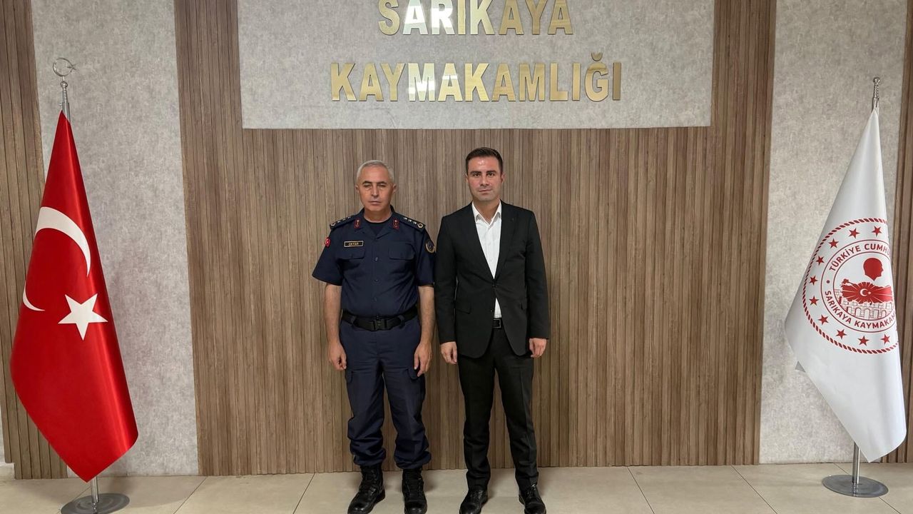 Yozgat İl Jandarma Komutanı Gürol Okyar’dan Sarıkaya Kaymakamı Demirkıran’a ziyaret