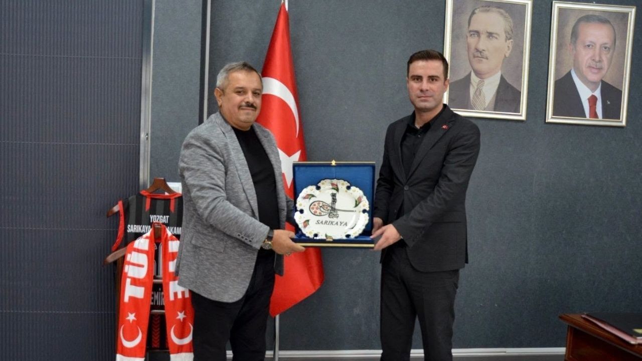 Sarıkaya Şehit Aileleri Derneği Başkanı Ergen’den Kaymakam Demirkıran’a ziyaret