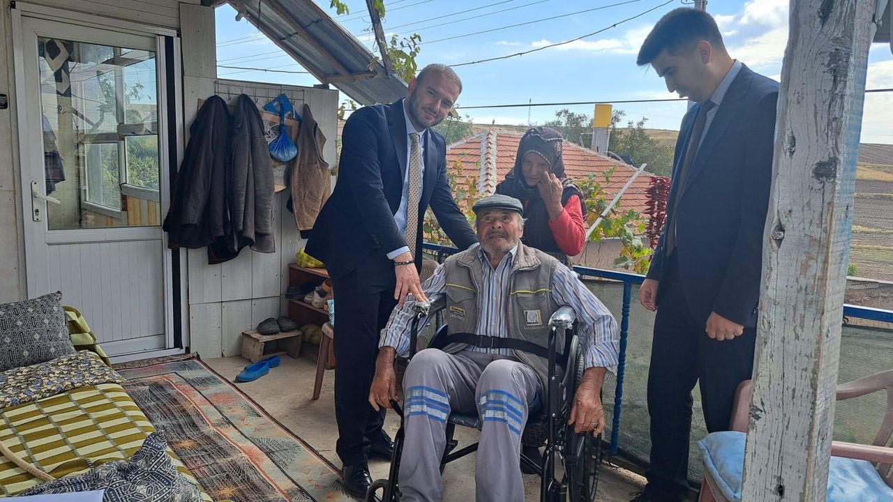 Yozgat'ta tekerlekli sandalye talebi karşılandı