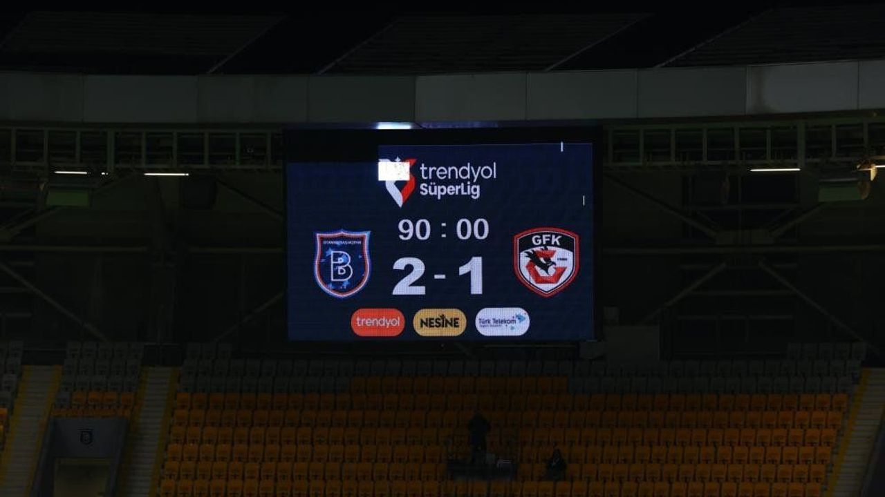 Trendyol Süper Lig: Başakşehir: 2 - Gaziantep FK: 1