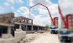 Hizmet binası inşaatı  devam ediyor