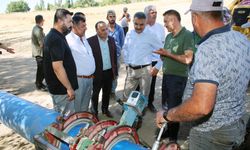 Vali Özkan, yapılan tarımsal sulama sistemini denetledi