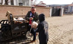 Yozgat'ta engeline aldırmayan adam: Yardıma koşuyor!