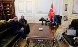 Vali Özkan, şehit ailesini makamında misafir etti