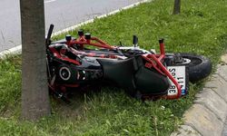Korkunç kaza, ağaca çarpan motosiklet sürücüsü feci şekilde can verdi