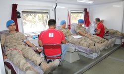 Yozgat jandarmasından kan bağışına destek