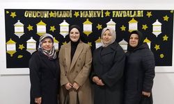 Kur'an kursu öğrencileriyle iftar yaptı