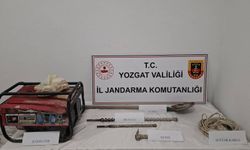Akdağmadeni'nde izinsiz kazıda suçüstü