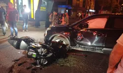Otomobil ile motosiklet çarpıştı: 1 yaralı hastaneye kaldırıldı