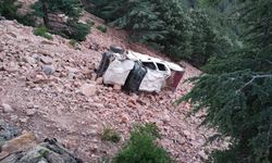 Uçuruma devrilen pikaptaki 3 kişi öldü, 1 çocuk yaralandı