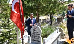 Sorgun Kaymakamlığına atanan Canbolat şehit kabirlerini ziyaret etti