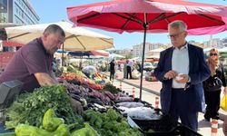 Yozgat Belediye Başkanı Kazım Arslan'dan pazarcı esnafına ziyaret