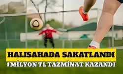Halısahada sakatlandı 1 milyon TL tazminat kazandı