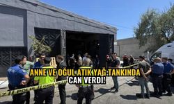 Anne ve oğul atık yağ tankında can verdi!