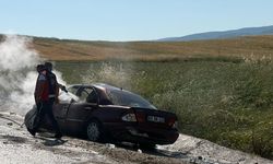 Yozgat'ta otomobil alev aldı: 1 Ölü, 3 Yaralı