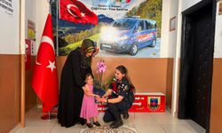 Yozgat'ta Aybüke İnce'den jandarmaya teşekkür ziyareti
