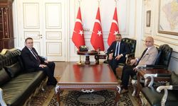 Emekli Emniyet Genel Müdür Yardımcısı Kaya ve İş İnsanı Koyunbaşoğlu’ndan Vali Özkan’a ziyaret