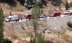 Şarampole yuvarlanan otomobilin sürücüsü yaralandı