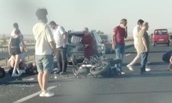 Ankara-Eskişehir yolunda korkutan kaza: İki motosiklet otomobile çarptı