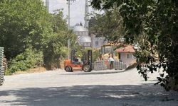 Aydıncık'ta parke çalışmaları sürüyor