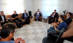 Vali Özkan ve Protokolden Esmek ailesine taziye ziyareti