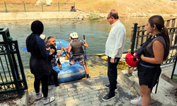 Yozgat'ta Çekerek rafting takımına moral ziyareti