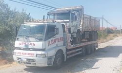 Yozgat’ta yakalama kararı bulunan kamyon otoparka çekildi