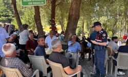 Çayıralan'da orman ve anız yangınlarına karşı vatandaşlara bilgilendirme yapıldı