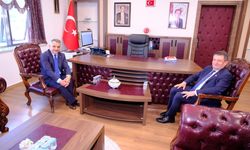 Vali Özkan’dan İl Milli Eğitim Müdürü Yaşar Türk’e hayırlı olsun ziyareti