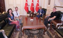 İl Kültür ve Turizm Müdürü Çiftçi ile içerik üreticileri Vali Özkan'ı ziyaret etti