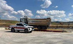 Yozgat’ta yük taşıyan araçlara tonaj ve belge denetimi