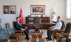 Çandır Kaymakamı Onur Çelik, Belediye Başkanı Ertan Eroğlu’nu kabul etti